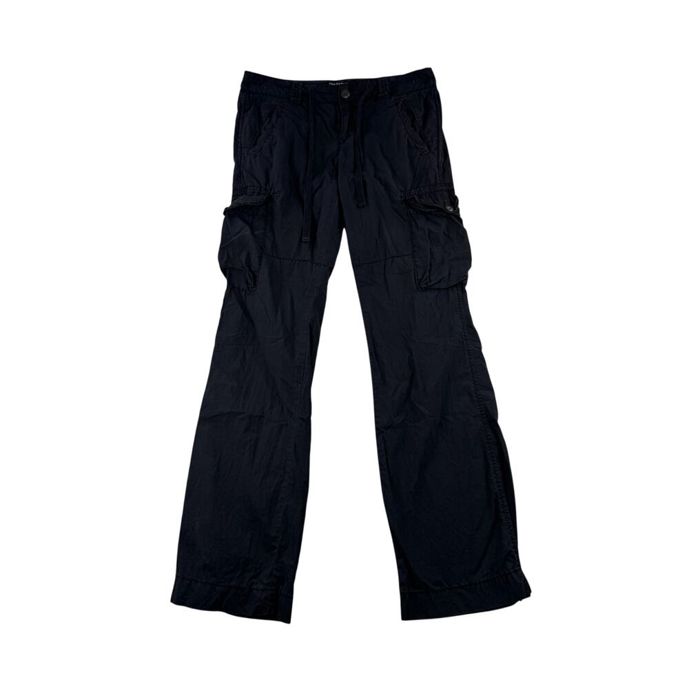 Polo Jeans Co Ralph Lauren Cargo Pants Womens 4 Black Utility Y2K Straight RL